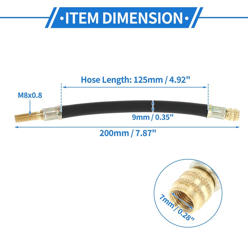 VekAuto Tire Valve Extension Stem Adaptor, 200mm Length Stem Extender