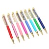 8PCS Crystal Ballpoint Pen Fashionable Colorful Bling Crystal Pens for