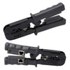 Ratcheting Modular Data Cable Crimper Wire Stripper Cutter 4P 6P