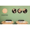 EXERZ 30cm World Map Notice Board 3 Pack Cork Memo