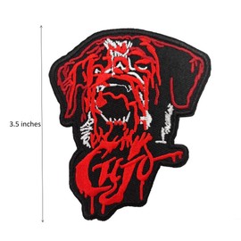 Cujo Killer Dog Embroidered Iron on sew on Patch Horror Monster Gifts