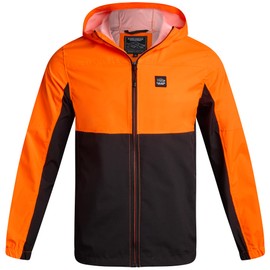 Bass Creek Outfitters Men's Hi Vis Hoodie - Water Resistant Reflective High Visibility Safety Work Jackets (Sizes: M-XXL), Size XX-Large, Orange