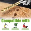 Bestgle 6 Pcs Titanium Coated HSS Twist Drill Bits Serrated