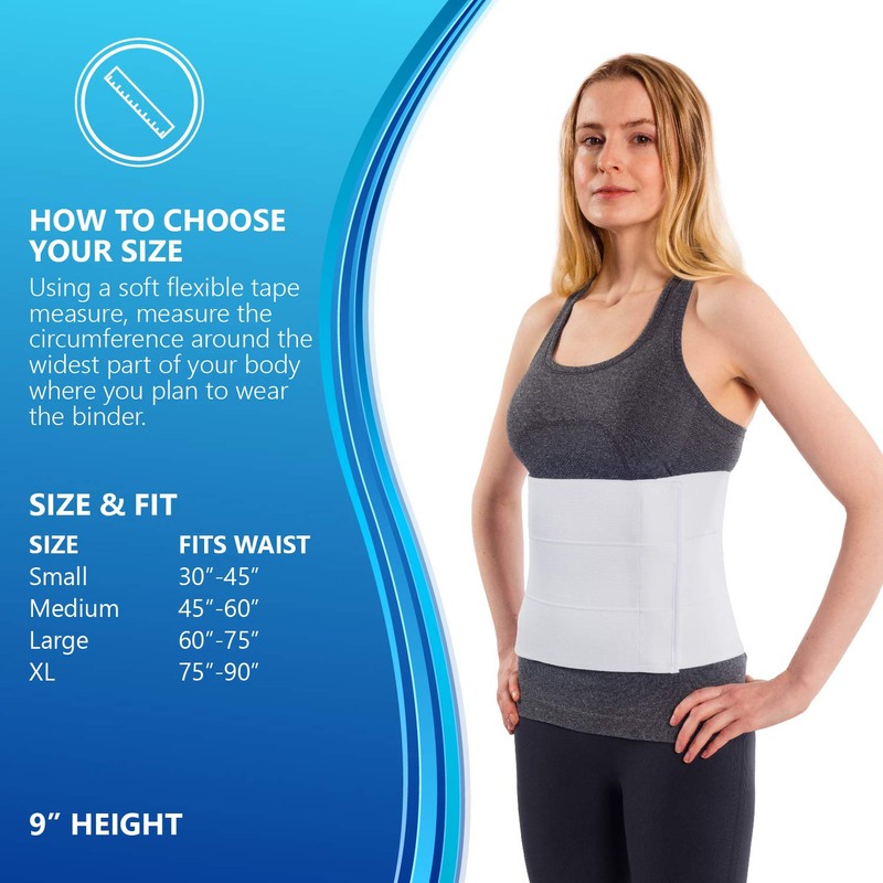 NYOrtho Abdominal Binder for Women - Soft Belly Wrap for