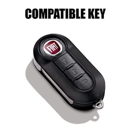 SALPIE, Key Shell Accessories Replacement Parts Key Cover Car Remote Control 3 Buttons Compatible with Fiat - Lancia - Citroen - Peugeot (Yellow Case)