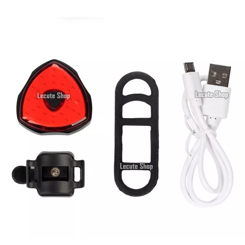 Cob Lamp Lámpara Luz Led Cob 6 Modos Rojo Bicicleta