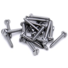 No.6 x 0.375 (3.5mm x 9.5mm) Slot Pan Self-Tapping Screw - Stainless Steel (A2) (Pack of 20)