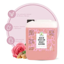 Agua De Rosas Con Benjuí & Glicerina 5 Litros