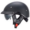 VCOROS Half Helmets Motorcycle VHF04 Open Face Sun Visor Quick