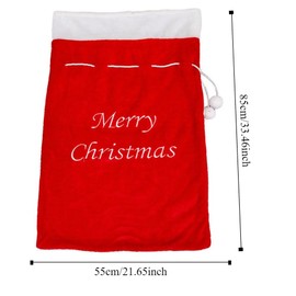 Large Bags Santa Sacks, 33.46 * 21.65 Christmas Gift Bag, Large Merry Christmas Santa Gift Bag,Candy Drawstring Gift Bag, Christmas Party Gift Pouches, Drawstring for Christmas Favors