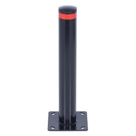 Vestil BOL-G-24-3.5 Steel 24 in. x 3.5 in. Pipe Safety Bollard Garage Black