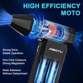 16-in-1 Compressed Air Duster -150000RPM Electric Air Duster - Cordless Rechargeable High-Speed Air Blower-3 Gear Adjustable Jet Dry Blower for Keyboard, PC, Car, Air Bed and Home Cleaning (X3PRO)