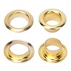 Grommet Eyelets, 100Pcs 6mm Brass Eyelets with Gaskets for Leather