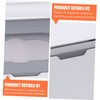 GLEAVI 1Pc Capacity Tissue Box Grey Material Wet and Dry