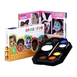 Snazaroo Face Paint Palette Kit, Wild Face