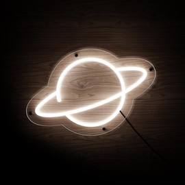 BestQuilux LED Neon Sign Night Light for Party Décor Birthday Art Decoration- Planet