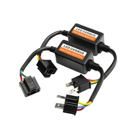 2pcs H4 to H13 Decoder Anti Flicker CanBus Kit for led Headlight Wiring Harness Adapter Error Free