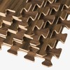 Forest Floor 3/8 Inch Thick Printed Foam Tiles, Premium Wood
