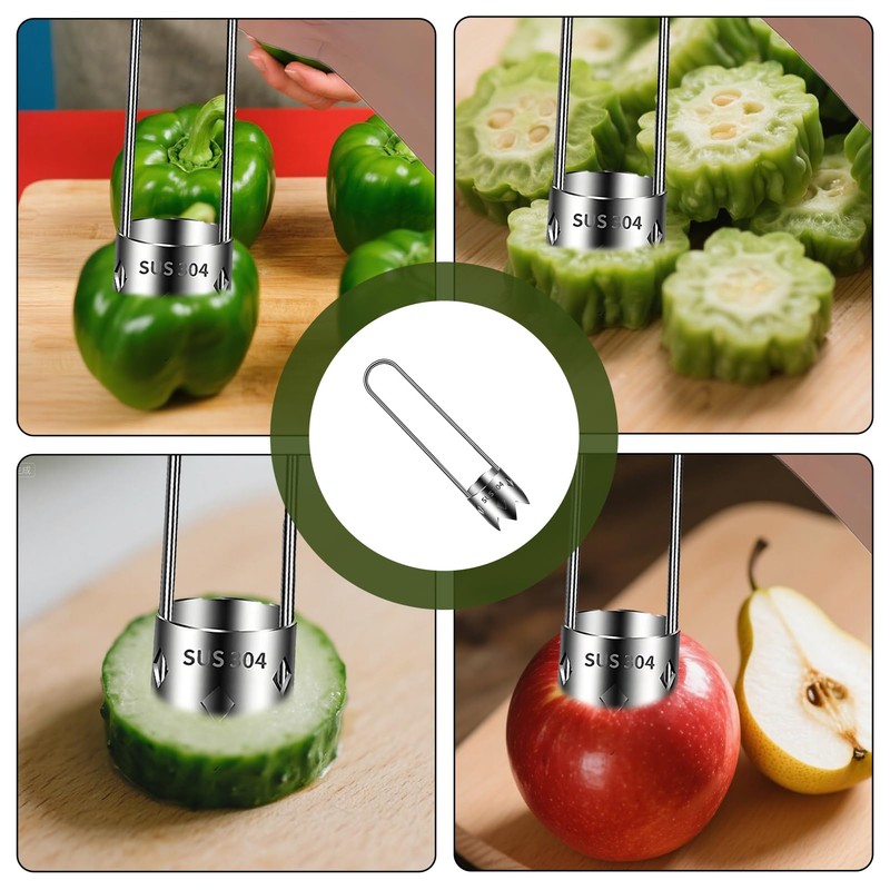 1 Pcs Red Bell Pepper Seed Corer,Pepper Corer,For Removing Fruit