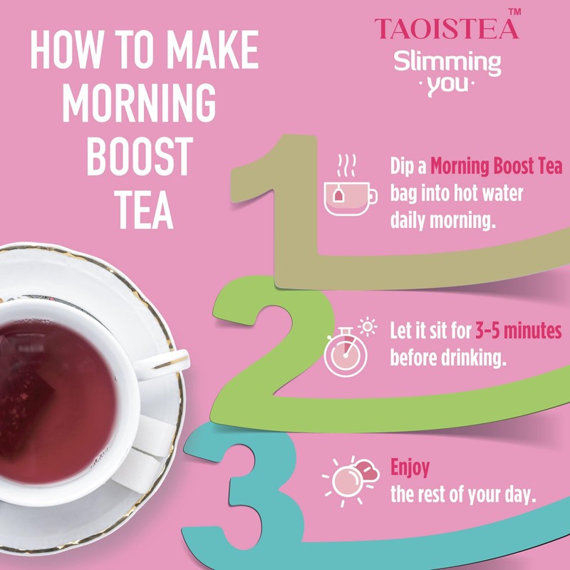 Detox Tea Morning Boost Tea (2 Pack), All Natural Herbal