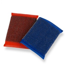 Loofah Kitchen Dishwashing Wool Stainless Steel Scrubber Set 2-Pack 10p 10ea