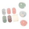 minkissy 1 Set Bamboo Fiber Cleansing Pad Round Makeup Remover