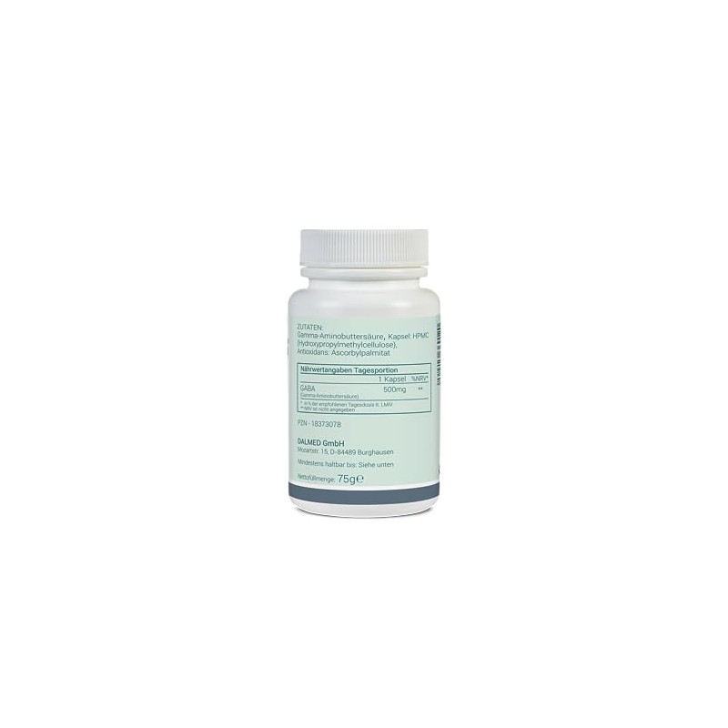 GABA – 120 Capsules (1 Capsules Contains: 500 mg Gamma