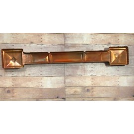 Rival Copper Gutter Straps Downspout Hardware Stamped 1928 Rival Home Building  16"