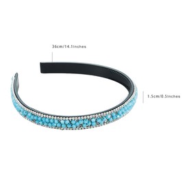scicent Hair Bands Teeth Non-Slip Hair Accessories for Women Embellished Sparkle Headband Crystal Rhinestone Hairbands Bling Bling Hair Hoop Party Thin Hairbands for Girls - 27105