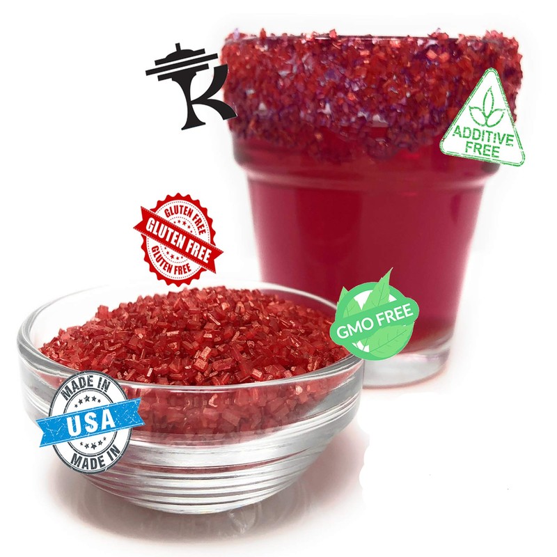 Snowy River Red Cocktail Sugar - Kosher Certified Naturally Colored