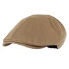 WITHMOONS Simple Newsboy Hat Flat Cap SL3026 (Brown)