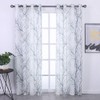 Blue White Curtains 84â for Living Room Grey Tree Branches