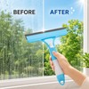 3-in-1 Spray Window Squeegee for Glass Cleaning – Built-In Bottle