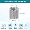 sourcing map 2 Pcs M12 Flat Knurled Thumb Nuts, 304