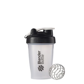 BlenderBottle Classic Loop Top Shaker Bottle, 20-Ounce, Clear/Black