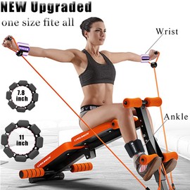 Adjustabl Wrist & Ankle Weights for Women, Wearable bala bangles for Yoga, Dance, Pilates, Pool Exercises and Jogging, Adjustable Arm & Leg Weights Set of 2(1Lbs Each)