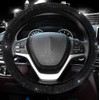 Valleycomfy Steering Wheel Cover for Women Men Bling Bling Crystal