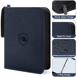 900 Pockets Trading Card Binder, PU Cover Zipper Card Collection Album, Sturdy Card Folder Holder for MTG, TCG, Game Cards, Sports Cards