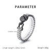 Klapgo Gothic Stainless Steel Retro Eagle Bracelet for Men and