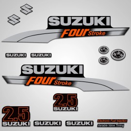 Legit-Gear Outboard 2.5 Engine Motor Graphic Sticker Decal Kit Vinyl fourstroke USA Orange