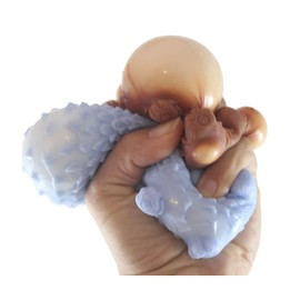 Set of 3 Cute Poodle Dog Soft Fluff Doh - Filled Squeeze Stress Balls - Sensory, Stress, Fidget Toy Super Soft Doggy