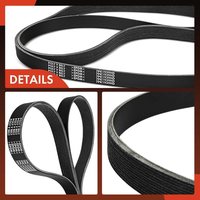 A-Premium Heavy-Duty Serpentine Drive Belt Compatible with Kenworth T660 T700