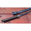 Tattva Tactical 41" Katana Samurai Sword Japanese Blue Blade Feather
