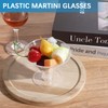 Heygueo 150 Pcs Disposable Martini Glasses for Parties Set,50 Pcs