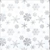 20 Napkins Snow Crystals Silver / Snowflakes / Winter / Christmas 33 x 33 cm