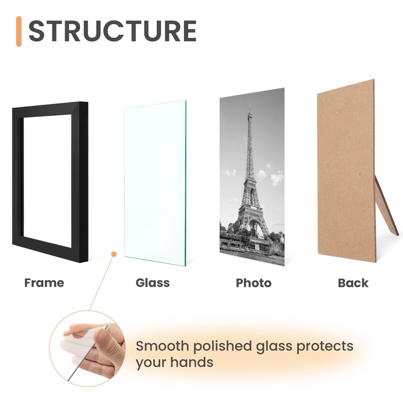 upsimples Certificate Frame with High Definition Glass, 8.5 by 11