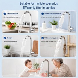 High-Density Faucet Filter, 2026 New Faucet Filter Bag, Large Water Splash-Proof Filter, Suitable For All Faucets(50PCS)