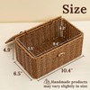 WeeNest Rectangular Wicker Tissue Box Cover, Facial Tissues Boxes, Tissue