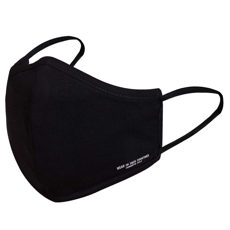 Kenneth Cole Black Pure cotton Breathable Reusable & Washable Face