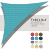 ECOOPTS 7'x15'x17' HDPE Sun Shade Sail Right Triangle Canopy Shades